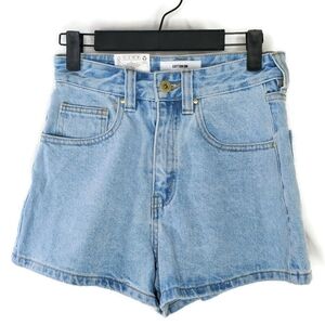 Cotton:On Swell Blue Denim Jean High-Rise Mom Shorts Size 2 NWT